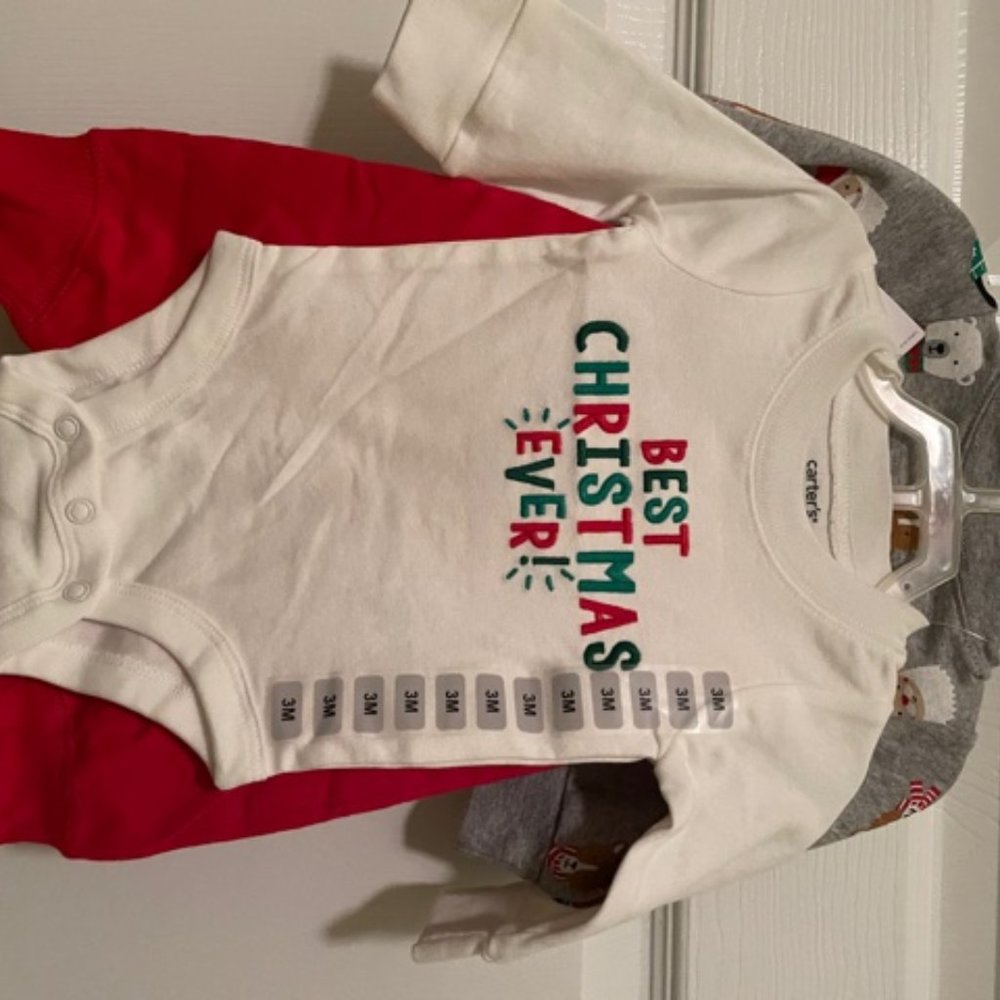 NWT Carter''s Christmas Baby Set for 3 mos - Picture 6 of 8
